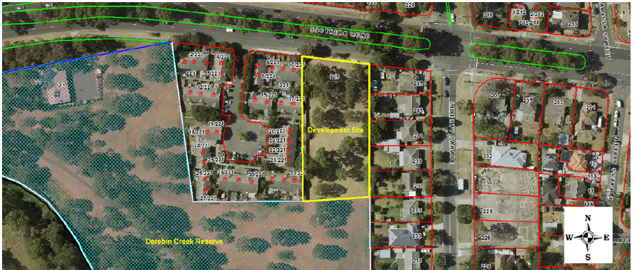Ariel image of 233 Southern Road