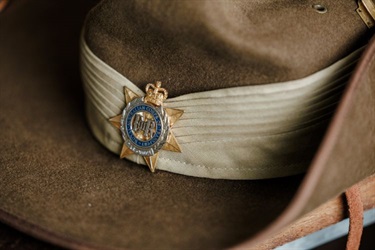 Royal Australian Corp of Transport hat.