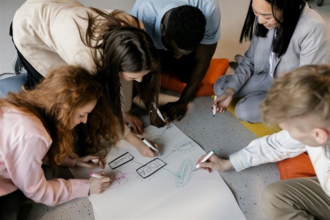 Youth planning an arts grant