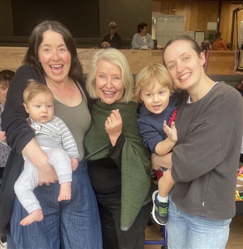 Intergenerations at a playgroup